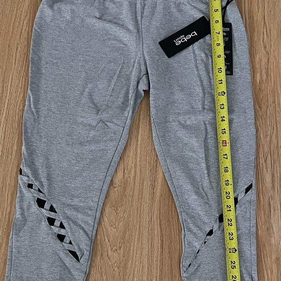 BEBE CAPRI LEGGING color gray size large - Picture 6 of 10